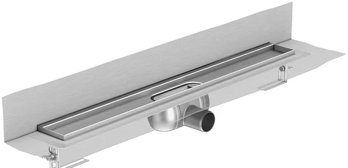 ACO ShowerDrain C, Rinnenkörper, 118,5 cm, Einbauhöhe Oberkante Estrich: 8 – 12,8 cm, Aufkantung hin
