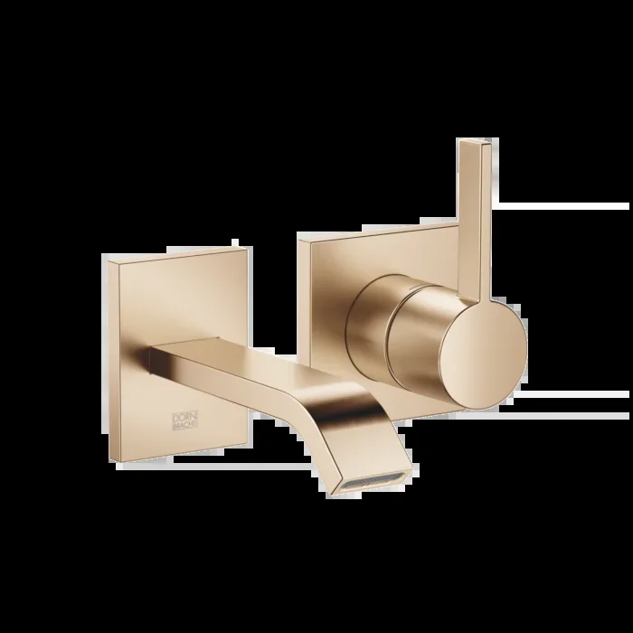 Dornbracht IMO Waschtisch-Wandarmatur 36861671-27 ohne Ablaufgarnitur, Light Gold gebürstet