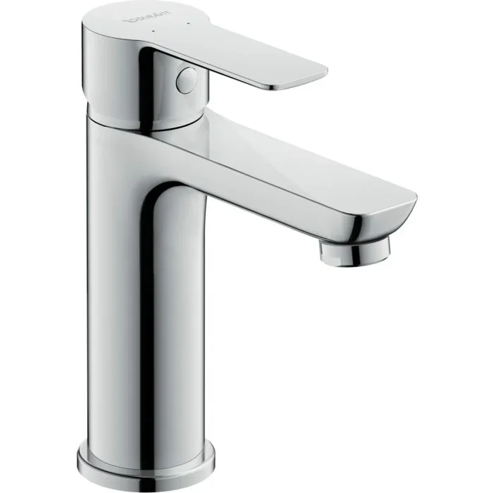 Duravit A.1 Waschtischarmatur A11020002010 M-Size, chrom, Zugstange, Ausladung 107mm, ohne Zugstangen-Ablaufgarnitur