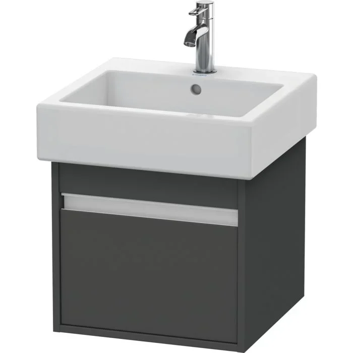 Duravit Ketho Waschtisch-Unterschrank KT668504949 45 x 44 cm, graphit matt, 1 Auszug, wandhängend