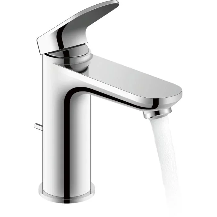 Duravit M Wave Waschtischarmatur WA1020001010 Ausladung 122mm, mit Zugstangen-Ablaufgarnitur, chrom