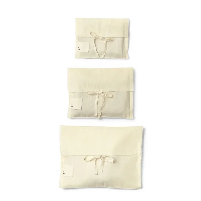 Ferm Living – Christmas Giftbag, natur (3er-Set)