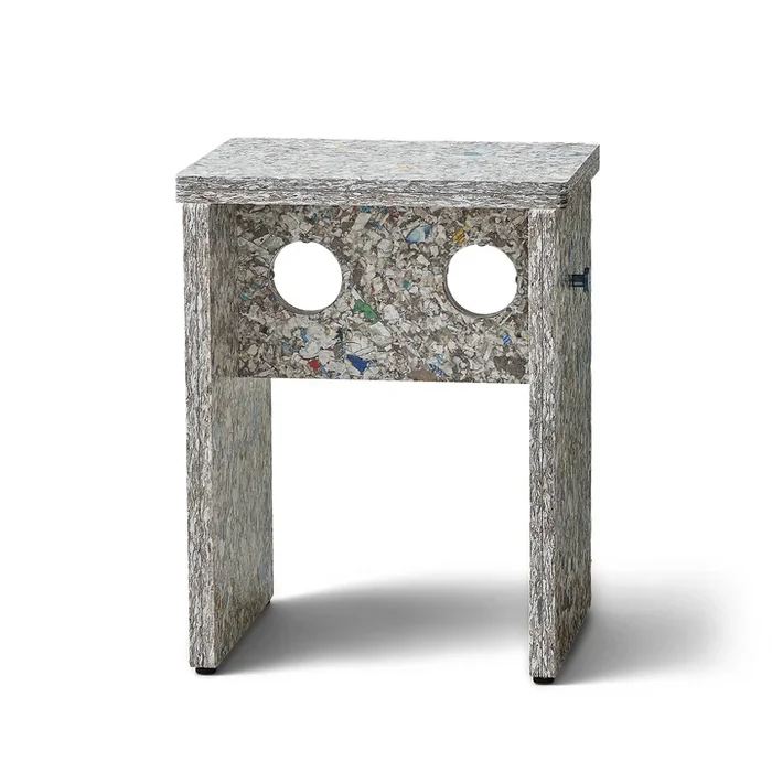 Form & Refine – Remake Hocker, H 45,5 cm, grau