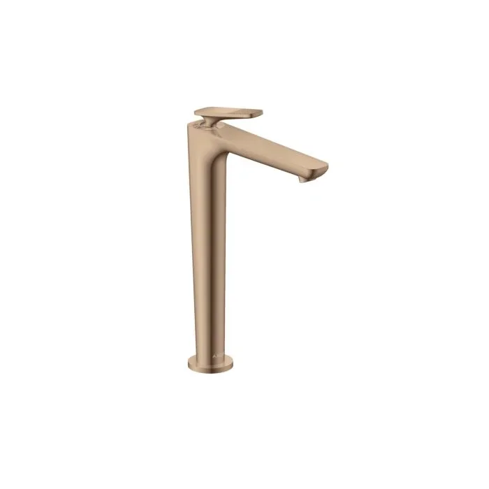 hansgrohe Axor Citterio C CoolStart 250 Waschtischarmatur 49051300 Zugstangen, mit Ablaufgarnitur, cubic cut, Polished Red Gold
