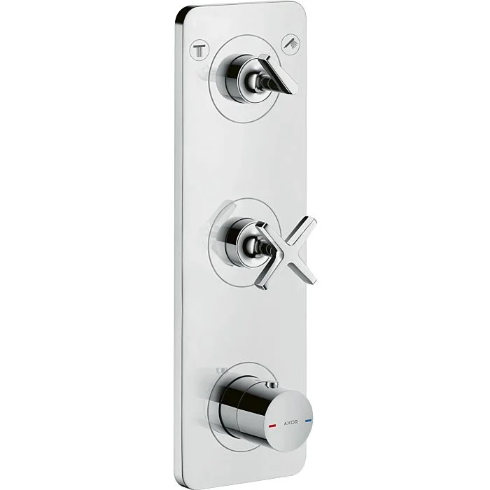 hansgrohe Axor Citterio E Fertigmontageset 36703000 Unterputz-Thermostatmodul 380x120mm, mit Platte, chrom