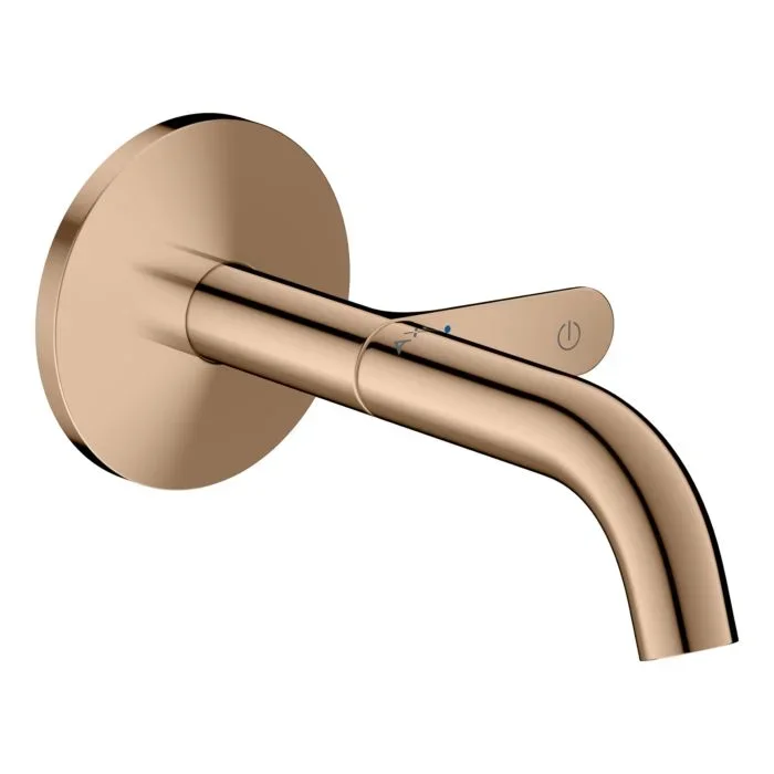 hansgrohe AXOR One Waschtischarmatur 48180300 Unterputz für Wandmontage Select mit Auslauf 160 mm, polished red gold