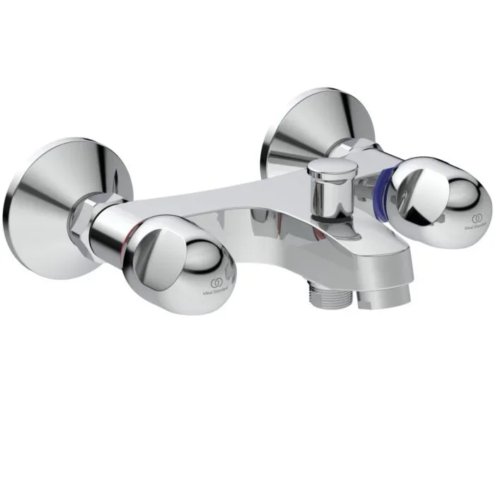 Ideal Standard Alpha Wannenarmatur B1421AA chrom, Aufputz, 2 Griffarmatur
