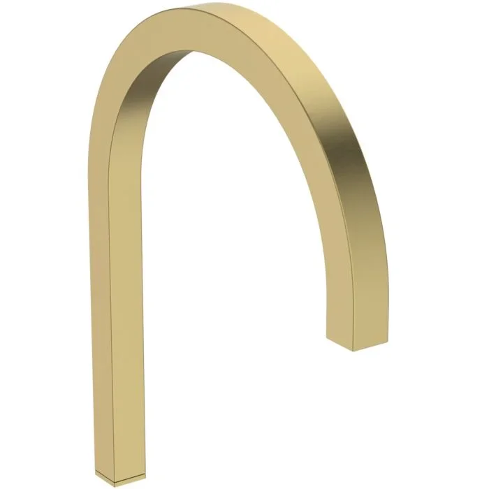 Ideal Standard Solos Waschtischarmatur A7833A2 berührungslos, mit Eckventil-Thermostat, Batterie 6 V, brushed gold