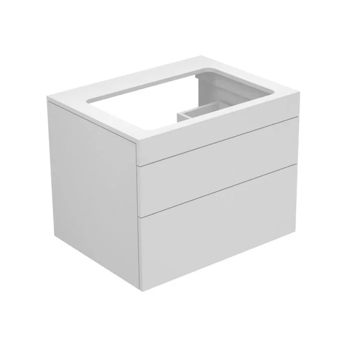 Keuco Edition 400 Waschtischunterbau 31571180000 70×54,6×53,5cm, Glasplatte glanz, Cashmere