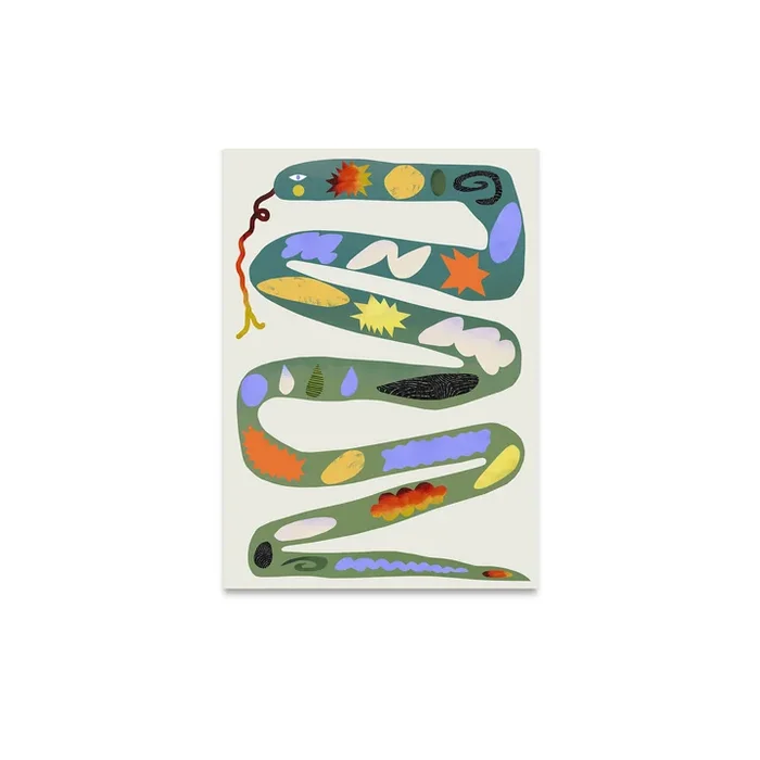 Paper Collective – Green Snake Poster