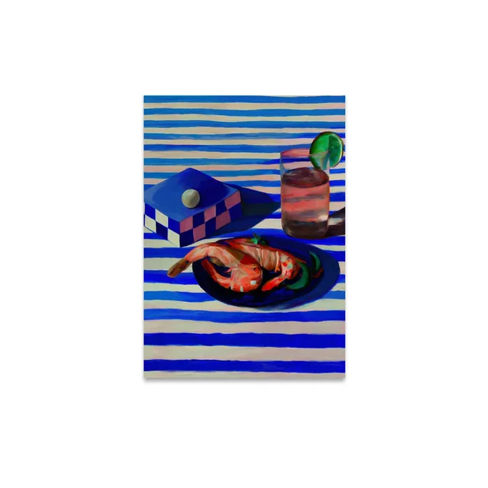 Paper Collective – Shrimp Stripes Poster