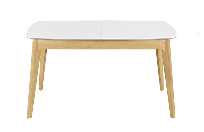 Tisch ausziehbar skandinavisch Wei� und Holz L�nge 140-180 cm MEENA
