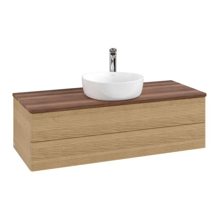 Villeroy & Boch Antao Waschtischunterschrank 1200x360x500mm K21152HN mit Struktur FK/AP: HN/2