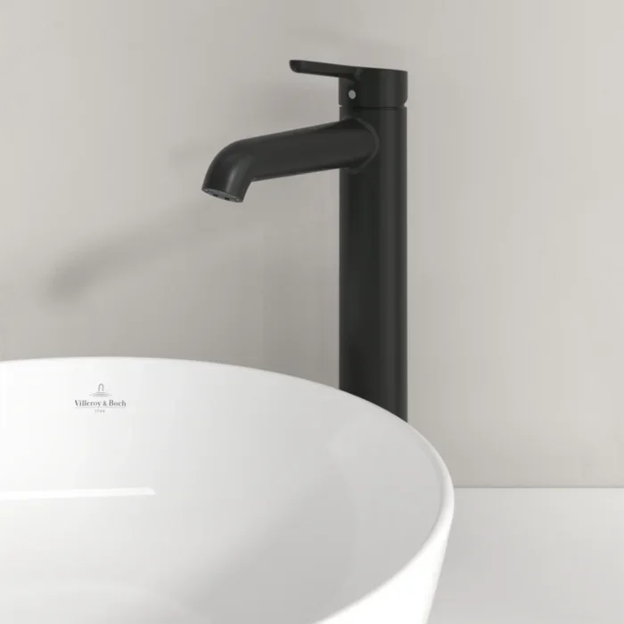 Villeroy und Boch Skyla Waschtischarmatur TVW116003000K5 Messing, erhöht, Matt Black