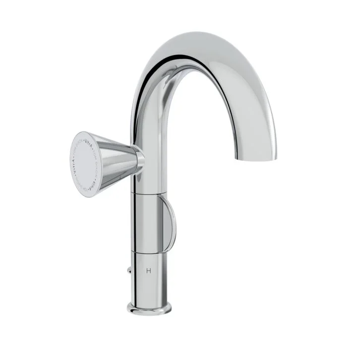 Vitra Liquid Waschtisch-Einhebelmischer A42786 Ausladung 175mm, Einlochmontage, mit Ablaufgarnitur G 1 1/4, chrom
