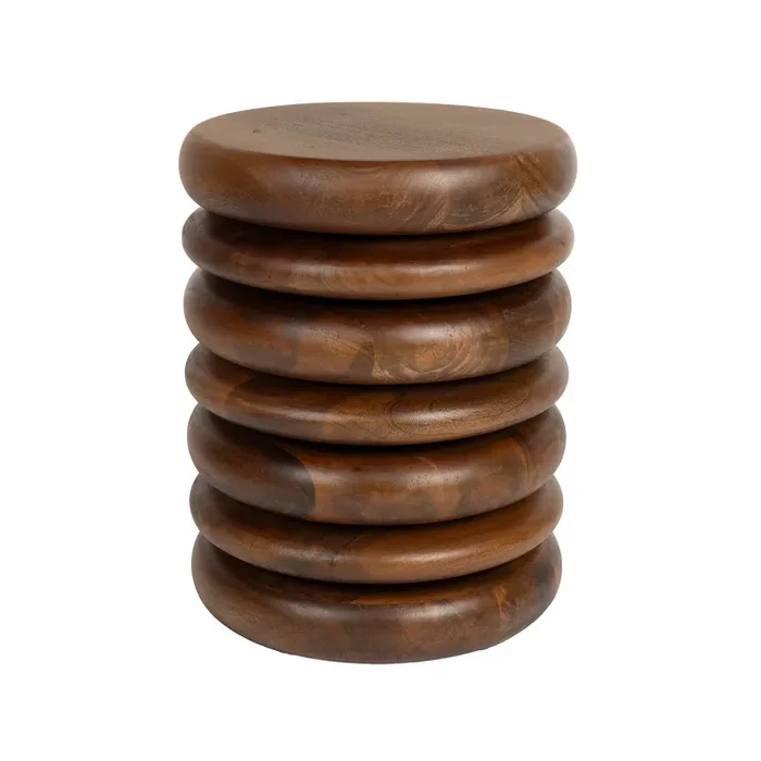 Zuiver – Disc Hocker / Beistelltisch, braun